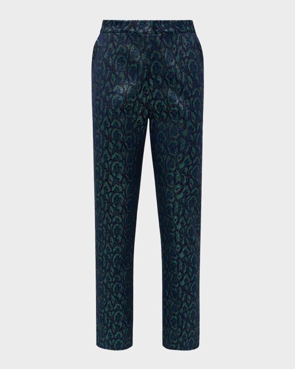 Rebel Multi Leopard Jacquard Trousers